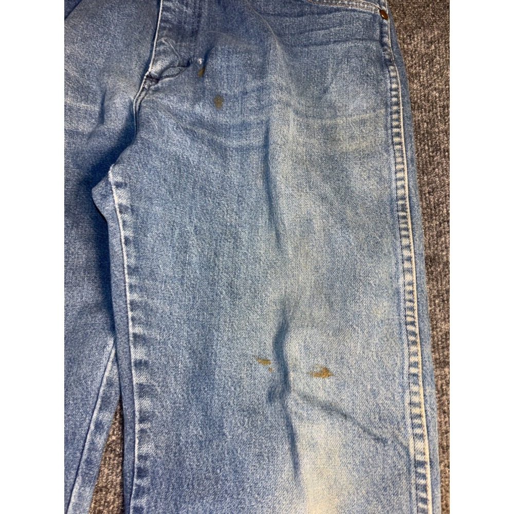 Wrangler 13MWZ Cowboy Cut Jeans Mens 34x30 Blue Denim Medium Wash Straight Leg - Picture 6 of 13